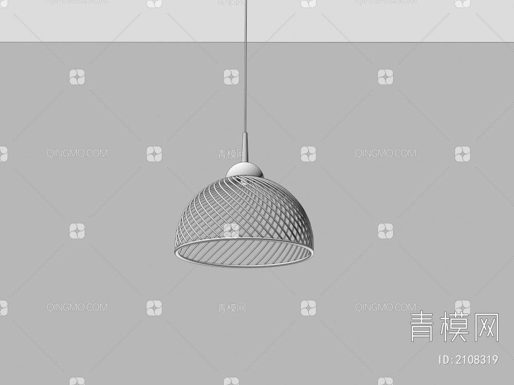 吊灯，灯具，氛围灯，藤编灯3D模型下载【ID:2108319】