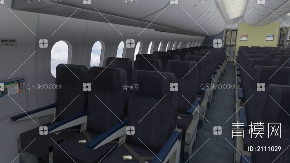 海南航空波音787梦想客机民航飞机带驾驶室头等舱经济舱7种涂装3D模型下载【ID:2111029】