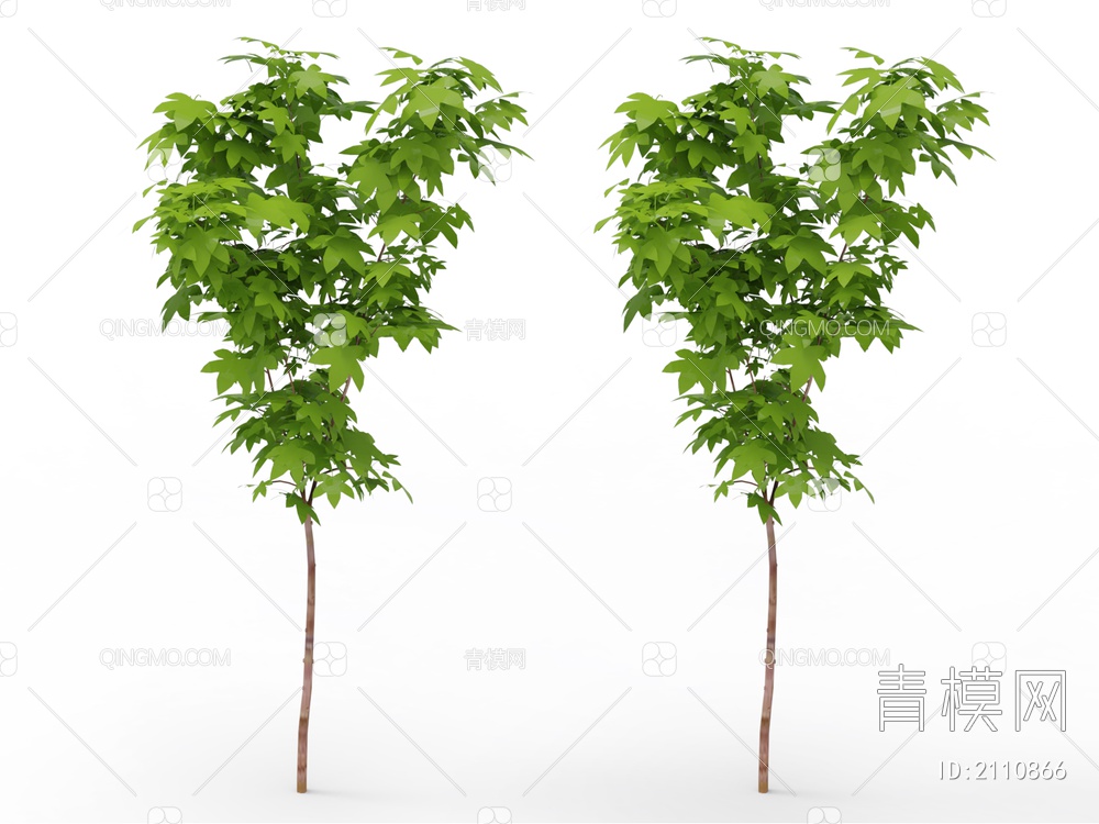 绿色植物 乔木3D模型下载【ID:2110866】