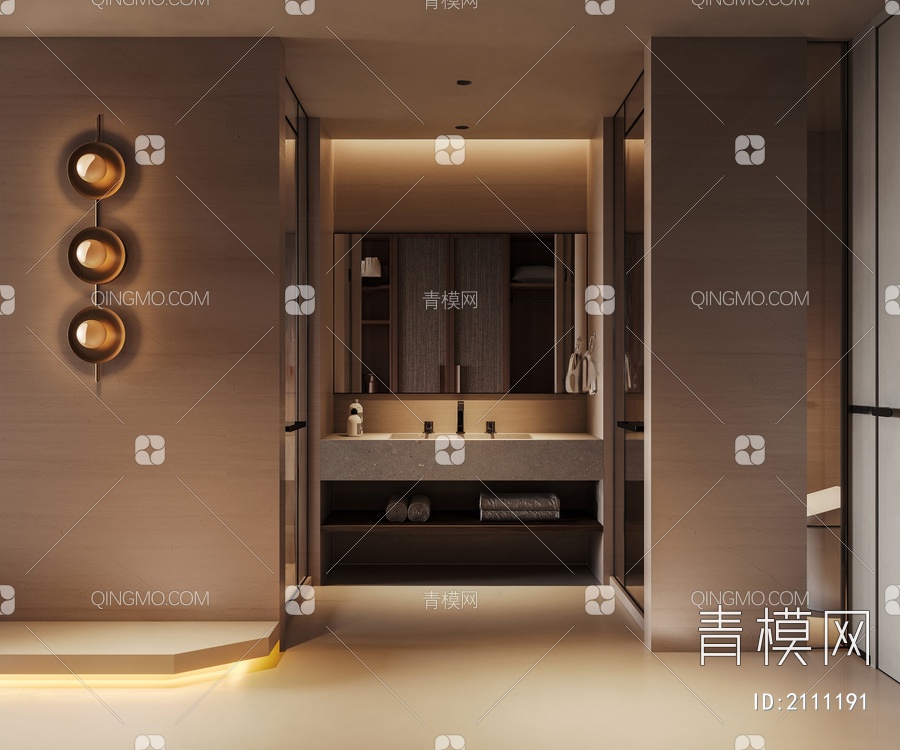 酒店房间3D模型下载【ID:2111191】