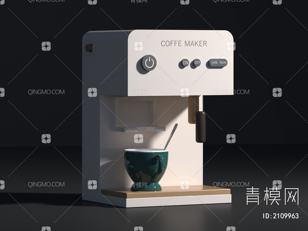 咖啡机，家电，常用电器3D模型下载【ID:2109963】