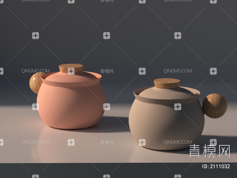 茶具，陶瓷器具，煮茶壶3D模型下载【ID:2111032】