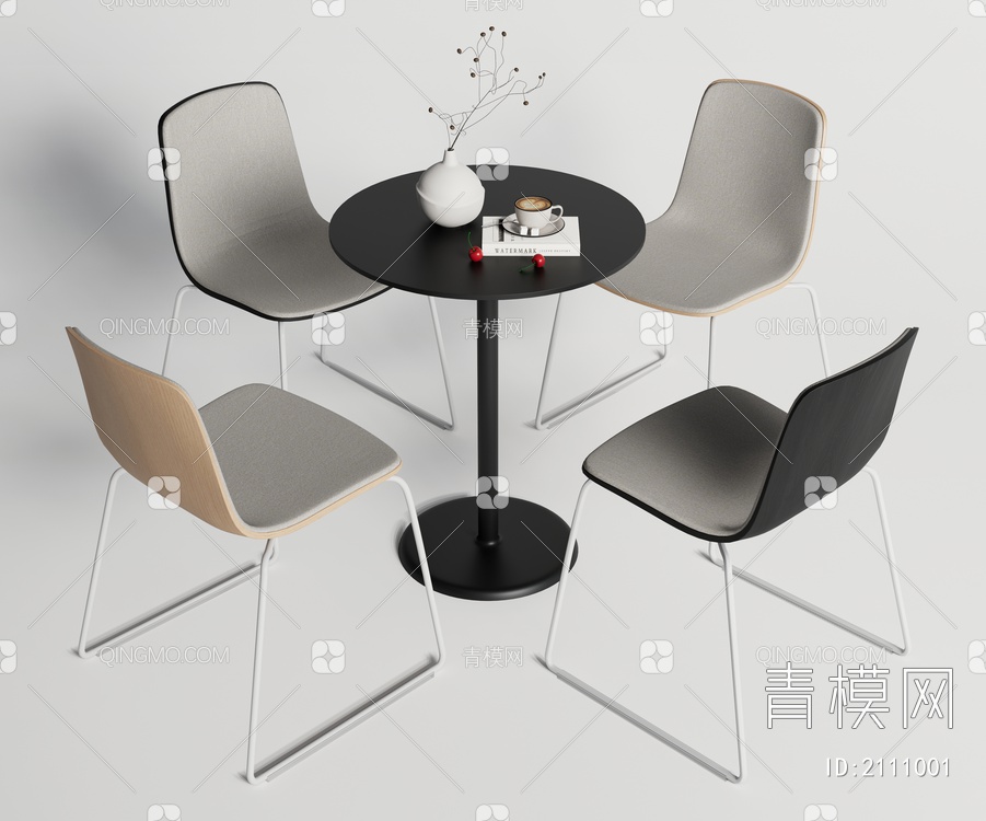 洽谈桌椅 休闲桌椅3D模型下载【ID:2111001】