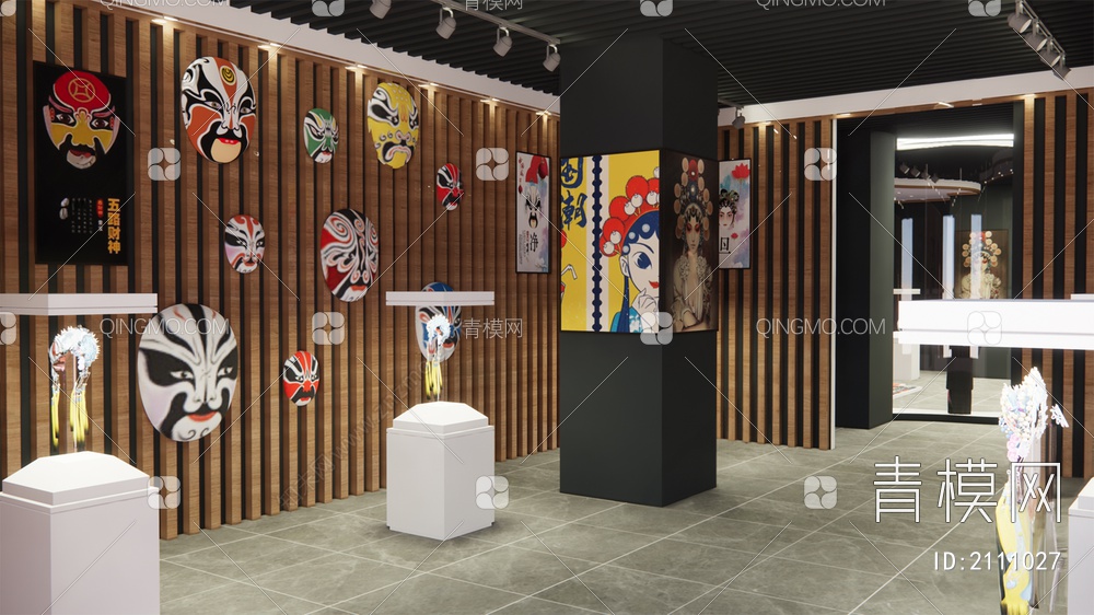 戏曲文化展厅3D模型下载【ID:2111027】