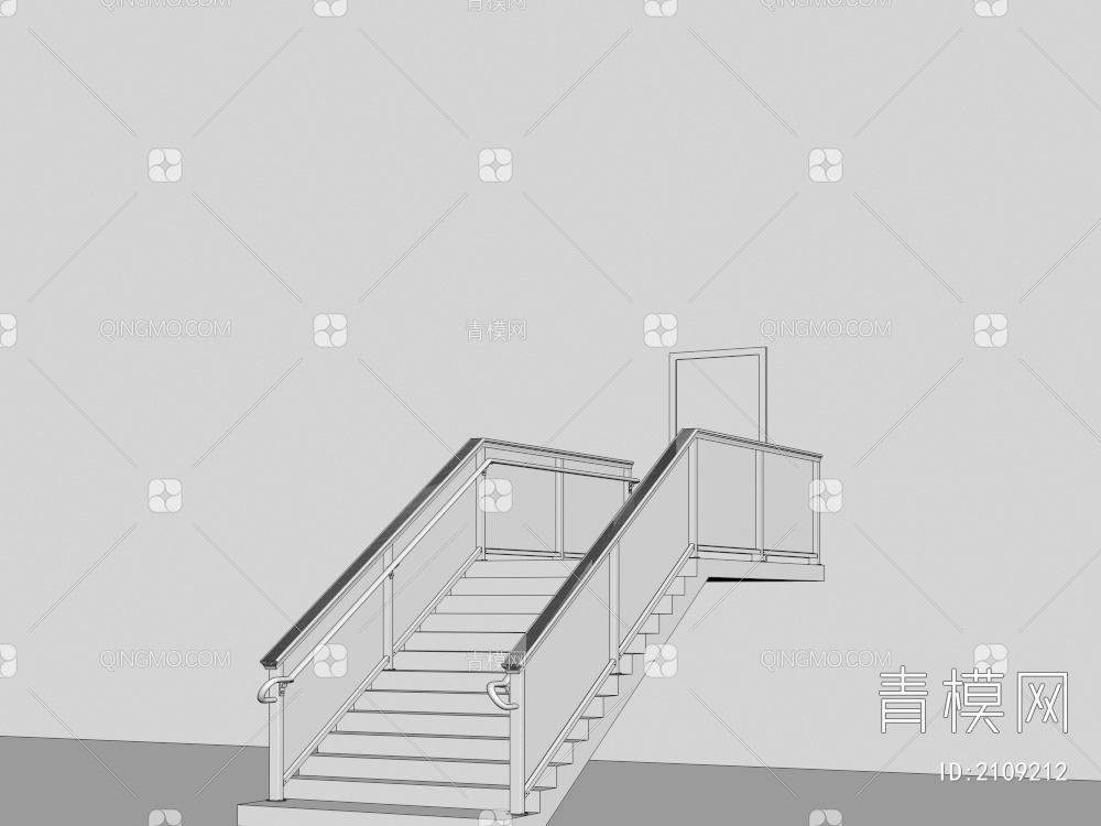 户外钢架楼梯3D模型下载【ID:2109212】