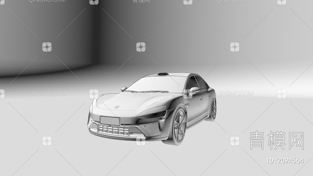 电动汽车 小米汽车3D模型下载【ID:2094564】