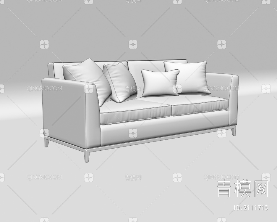 沙发 多人沙发 组合沙发 休闲沙发3D模型下载【ID:2111715】