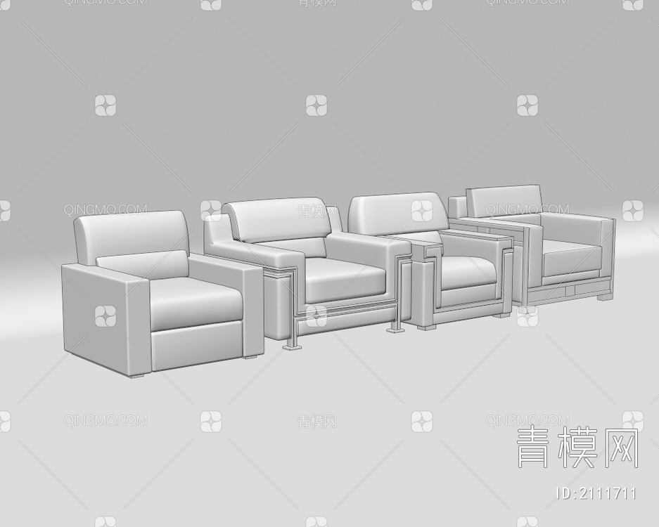 沙发 组合沙发 休闲沙发3D模型下载【ID:2111711】
