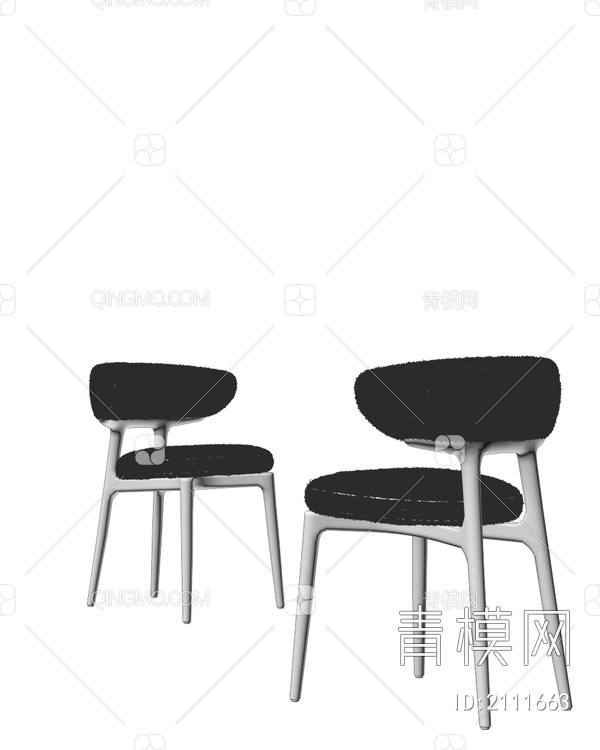 MENU餐椅 单椅 椅子3D模型下载【ID:2111663】