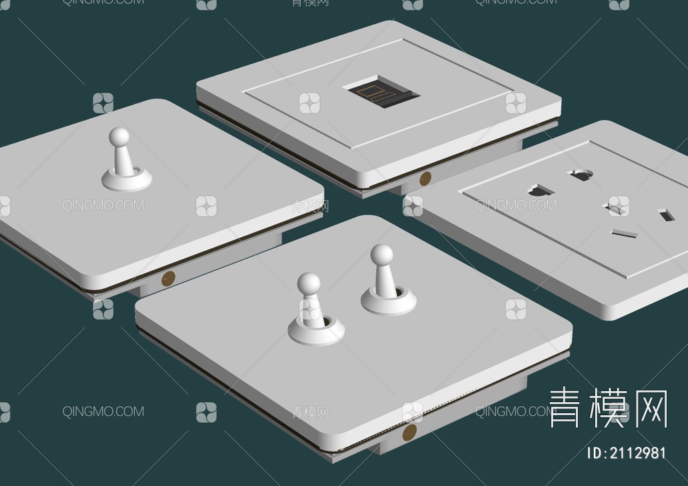 开关 插座SU模型下载【ID:2112981】