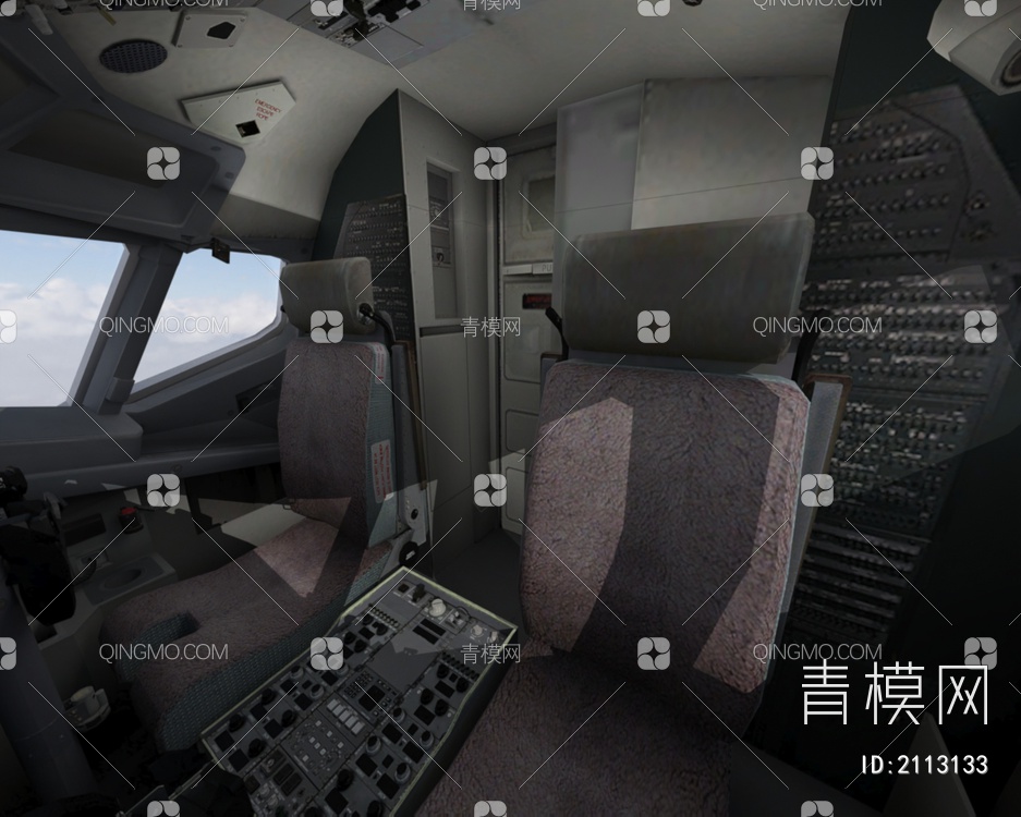 波音737600客机民航飞机带驾驶室10套涂装3D模型下载【ID:2113133】