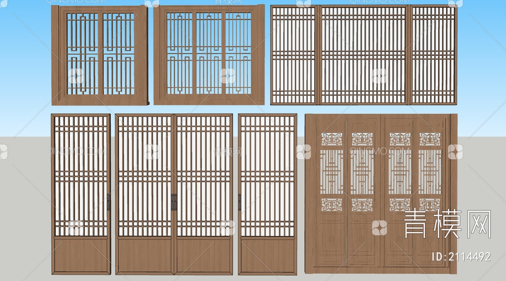 门窗SU模型下载【ID:2114492】