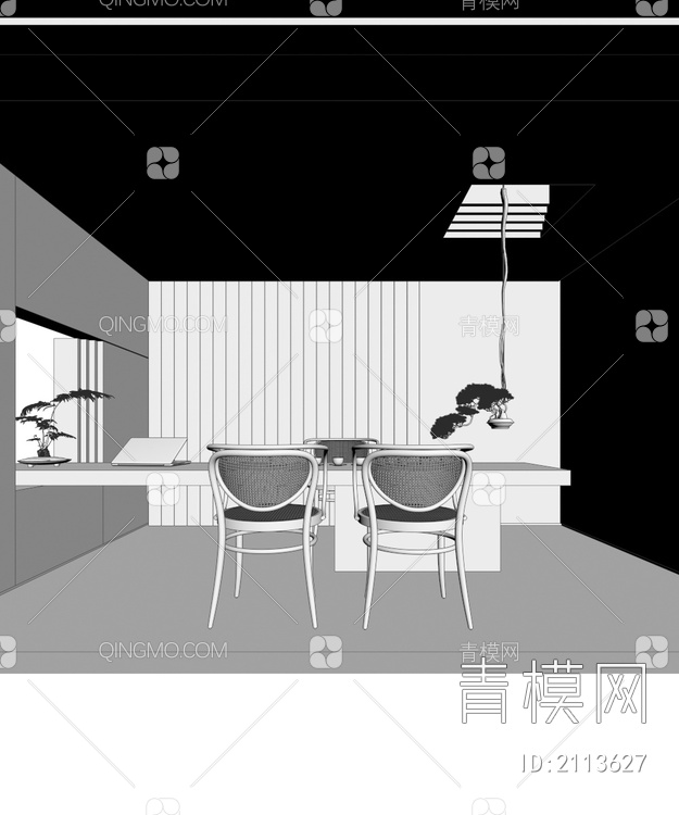 茶室3D模型下载【ID:2113627】