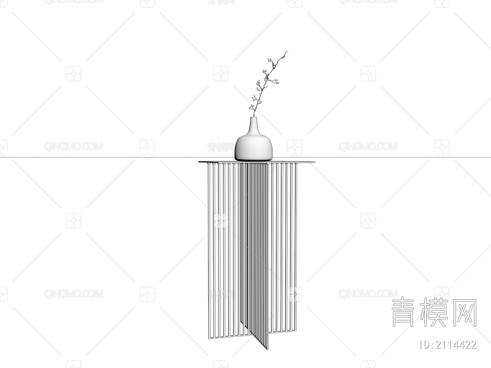 金属边几角几3D模型下载【ID:2114422】