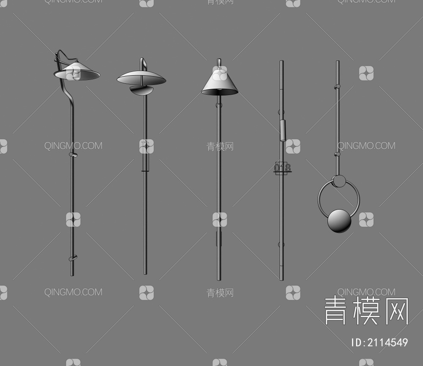 金属壁灯 大型壁灯3D模型下载【ID:2114549】