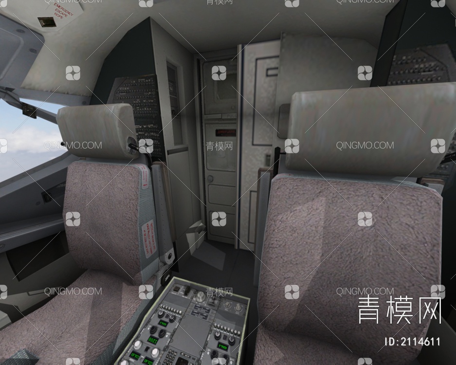 波音737max9客机民航飞机带驾驶室6套涂装3D模型下载【ID:2114611】