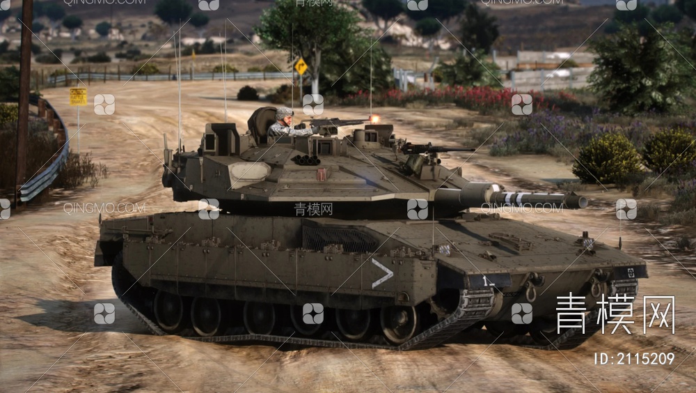 梅卡瓦Mk4M主战坦克3D模型下载【ID:2115209】