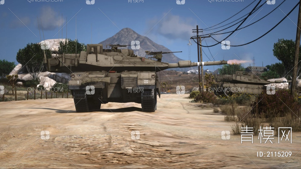 梅卡瓦Mk4M主战坦克3D模型下载【ID:2115209】