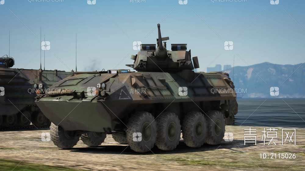 陆军LAV25IFV轮式装甲车3D模型下载【ID:2115026】