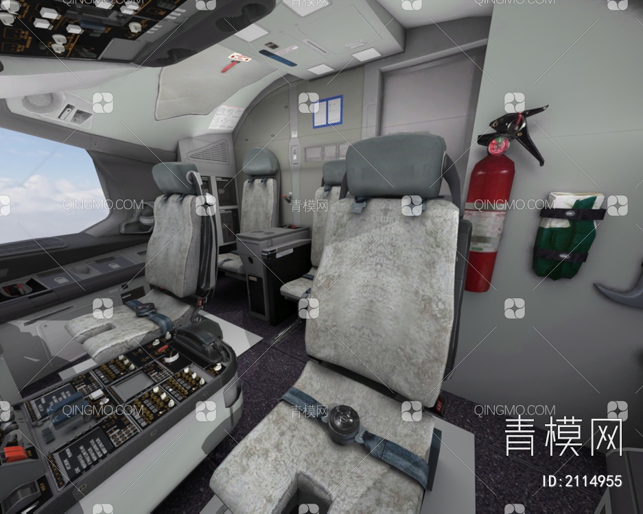 波音789梦想客机民航飞机带驾驶室7套涂装3D模型下载【ID:2114955】