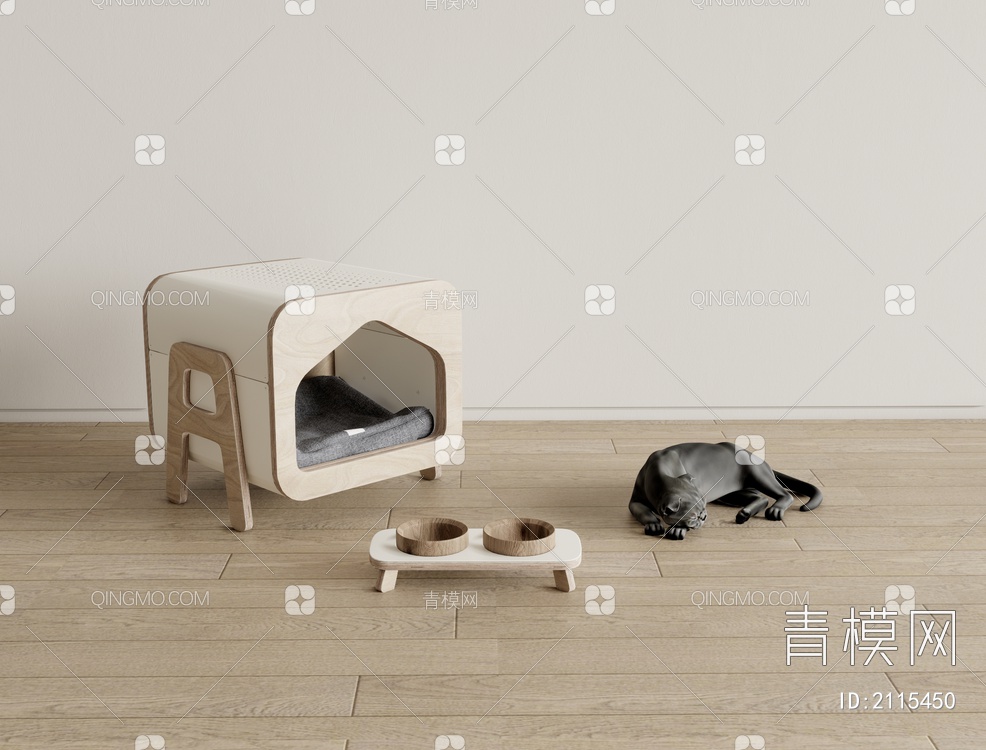 宠物猫窝SU模型下载【ID:2115450】