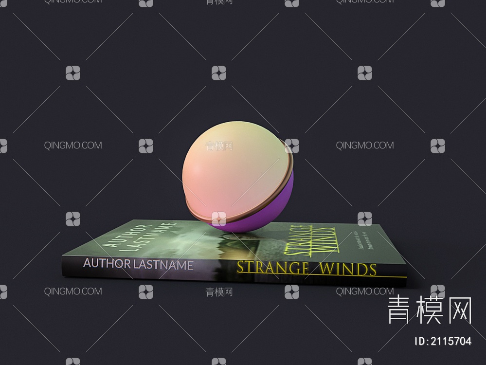书籍 发光魔法球 摆件3D模型下载【ID:2115704】