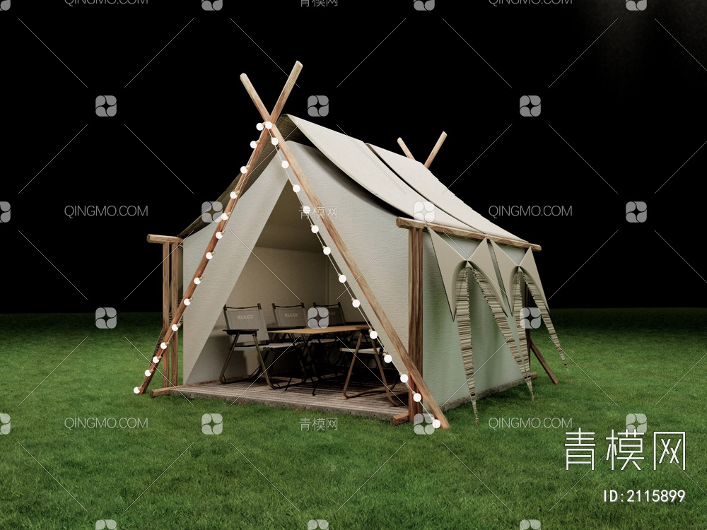 露营帐篷SU模型下载【ID:2115899】