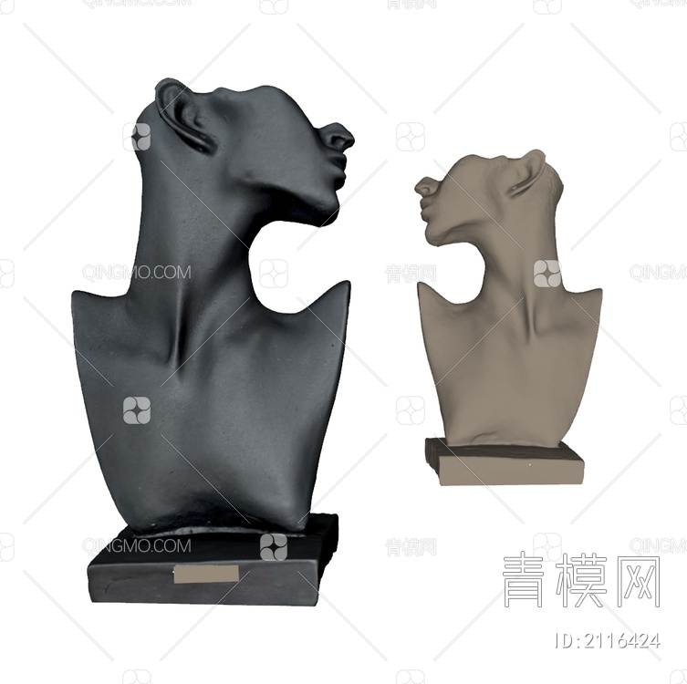 雕塑摆件SU模型下载【ID:2116424】