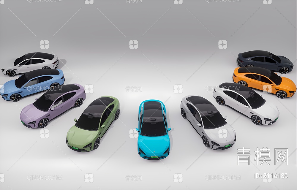 小米汽车s7电动汽车3D模型下载【ID:2116185】