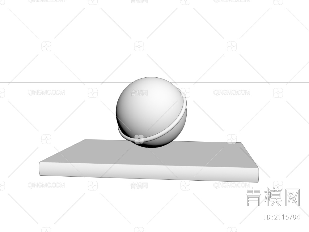 书籍 发光魔法球 摆件3D模型下载【ID:2115704】