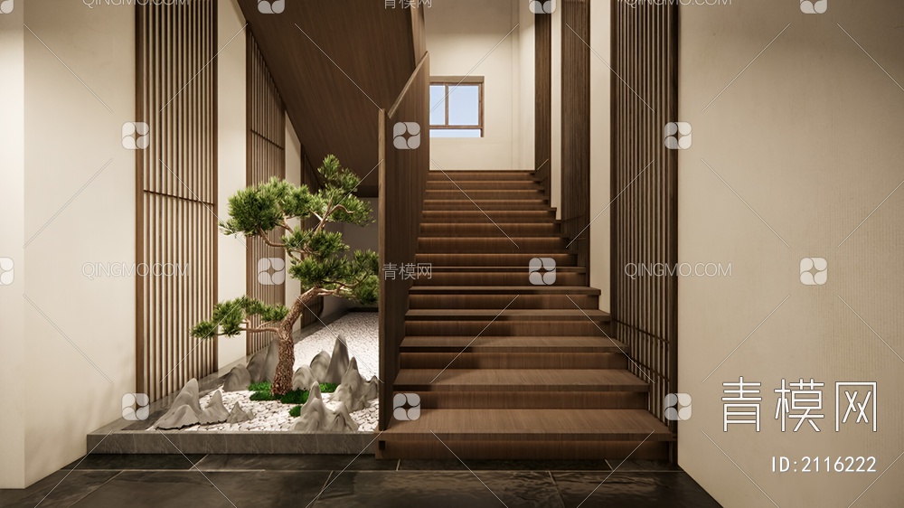 楼梯间3D模型下载【ID:2116222】