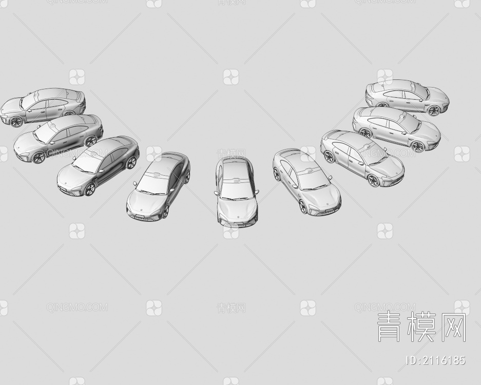 小米汽车s7电动汽车3D模型下载【ID:2116185】