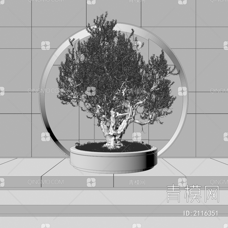 景观植物造景3D模型下载【ID:2116351】