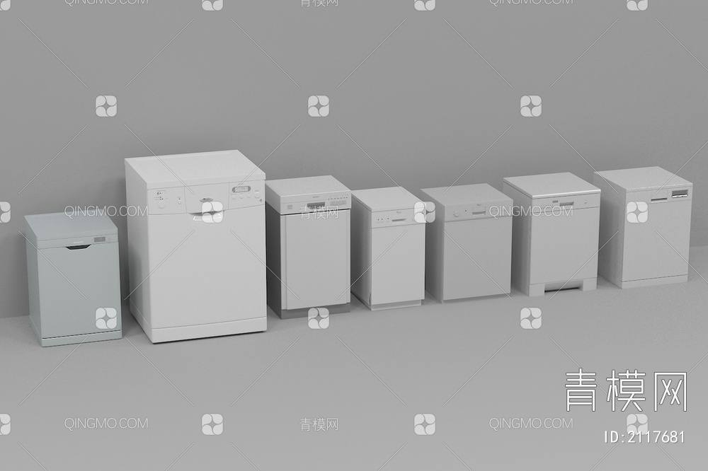 小冰箱 小冰柜3D模型下载【ID:2117681】