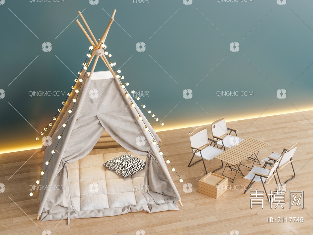 儿童帐篷3D模型下载【ID:2117745】