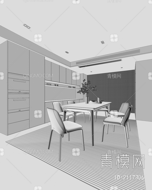 餐厅3D模型下载【ID:2117306】