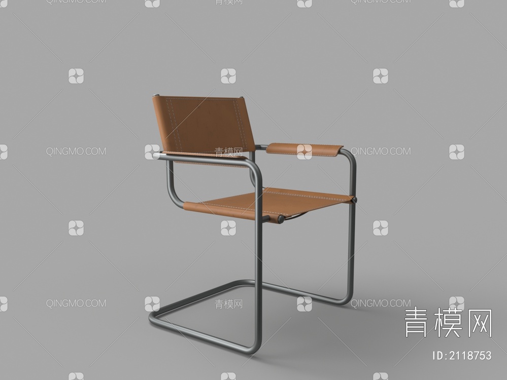 皮革休闲椅3D模型下载【ID:2118753】