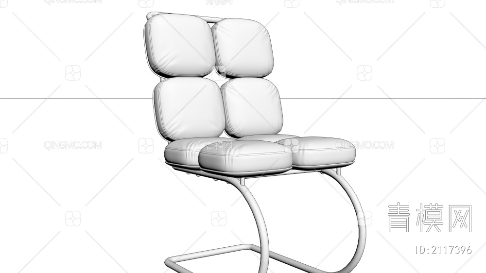 布艺休闲椅 单椅3D模型下载【ID:2117396】