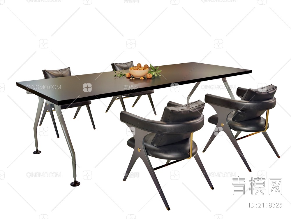 餐桌椅3D模型下载【ID:2118325】