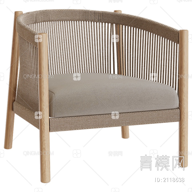 编织单椅SU模型下载【ID:2118638】