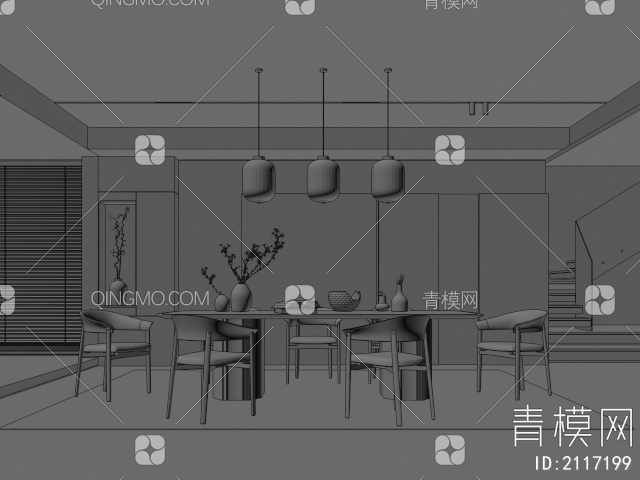 餐厅3D模型下载【ID:2117199】