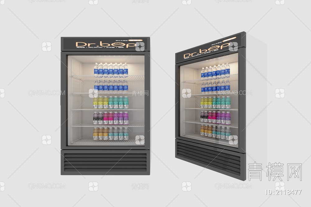 冰箱 饮料冰柜3D模型下载【ID:2118477】