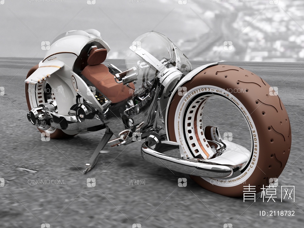 未来科技摩托车机车SU模型下载【ID:2118732】