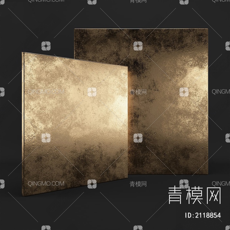 金色金属艺术涂料SU模型下载【ID:2118854】