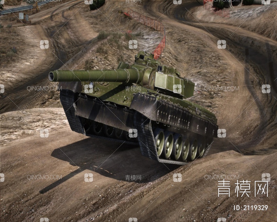苏联292工程坦克车3D模型下载【ID:2119329】