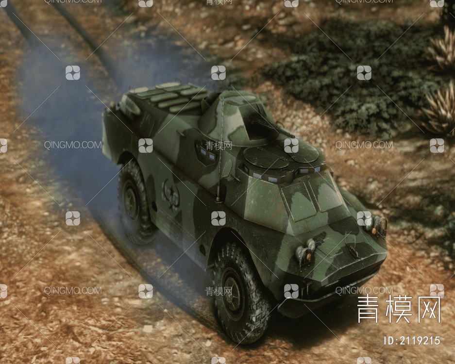 苏联BRDM2装甲侦察车3D模型下载【ID:2119215】