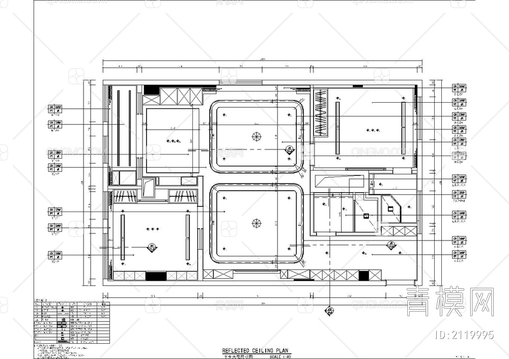 110m²公寓施工图【ID:2119995】