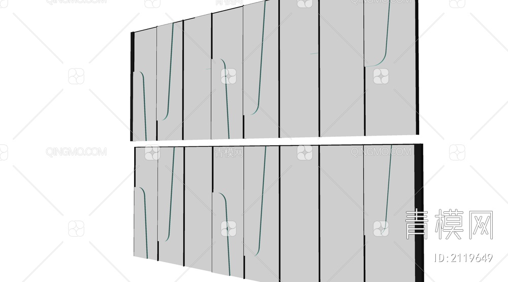 形象墙SU模型下载【ID:2119649】