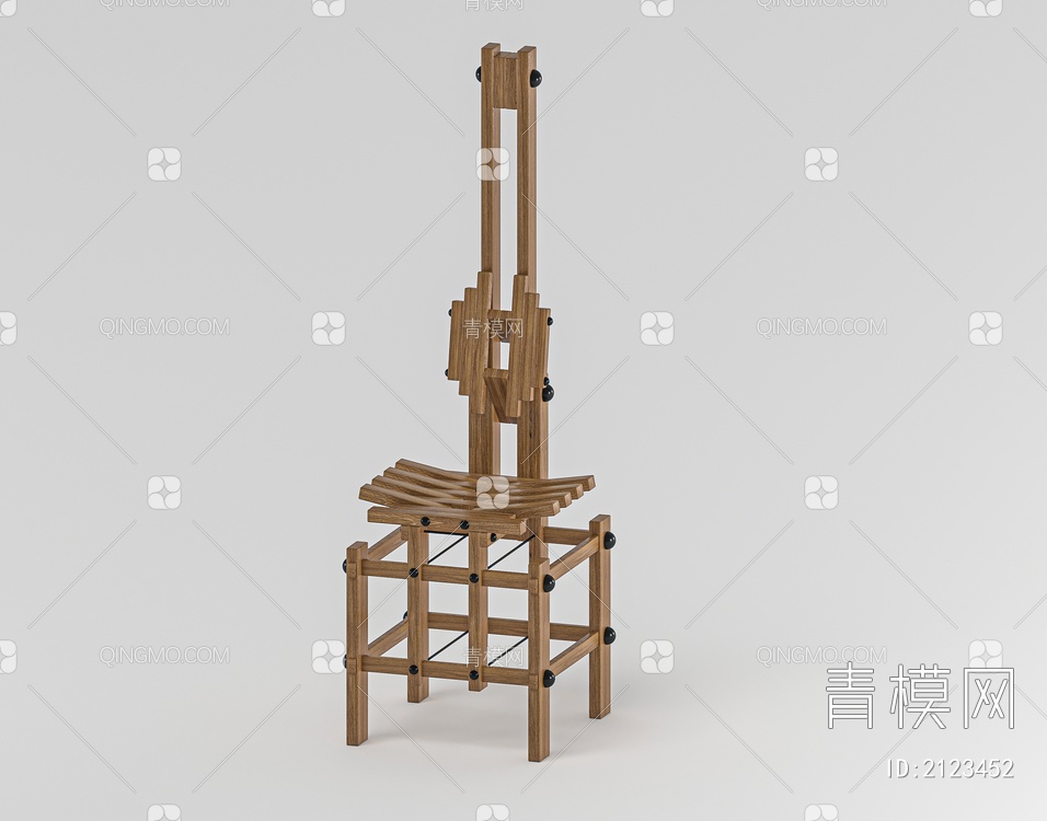 鲁班休闲椅3D模型下载【ID:2123452】