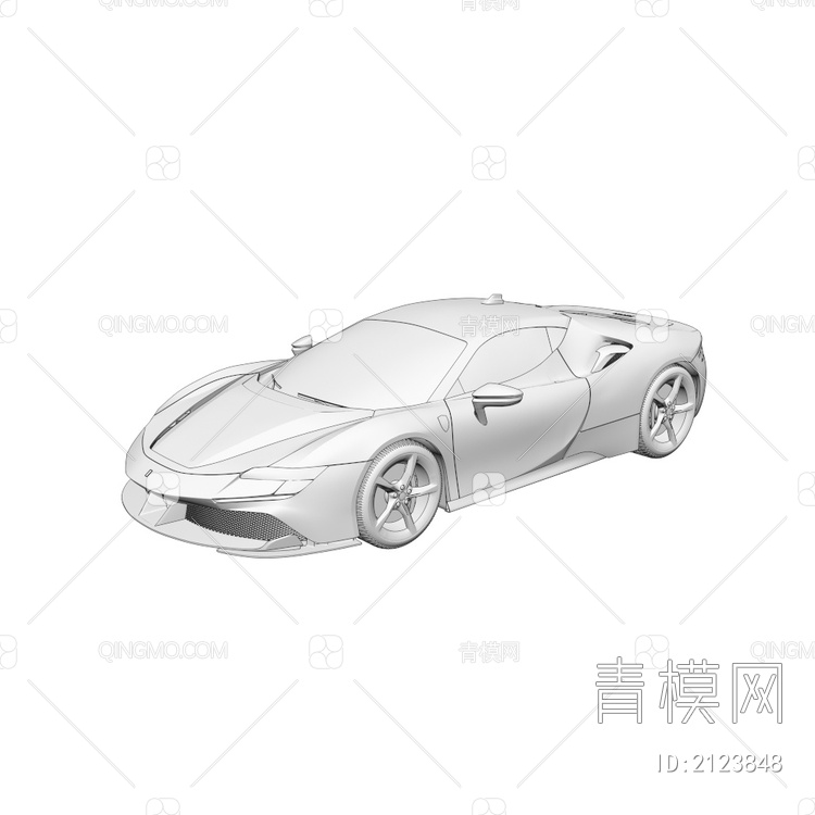 法拉利车SF9015VRCR3D模型下载【ID:2123848】